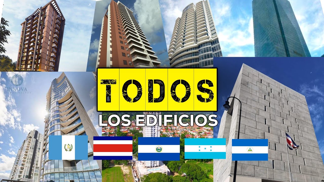TODOS LOS EDIFICIOS de MÁS 80 METROS CONSTRUIDOS En CENTROAMERICA (C.A -5)