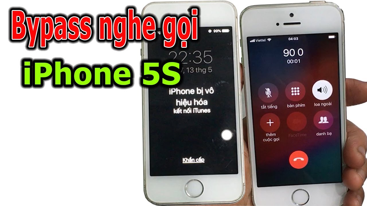 Bypass nghe gọi iPhone 5S bị vô hiệu hóa, do quên mật mã mở khóa màn hình