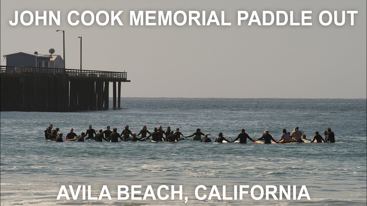John Cook Memorial Paddle Out - Avila Beach Ca 4/12/2025
