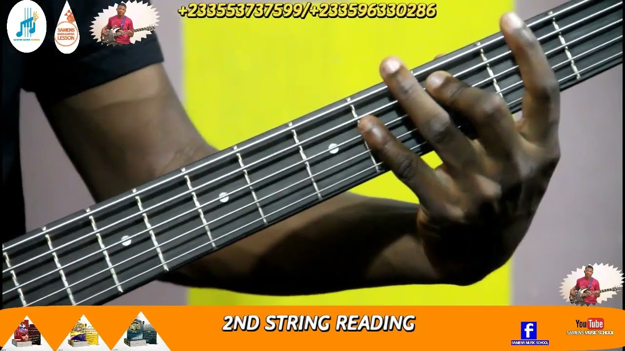 How to play Doh-Reh-Mii-Fah-Soh-Lah-Tii-Doh on the bass guitar-Lesson 10 of grade A