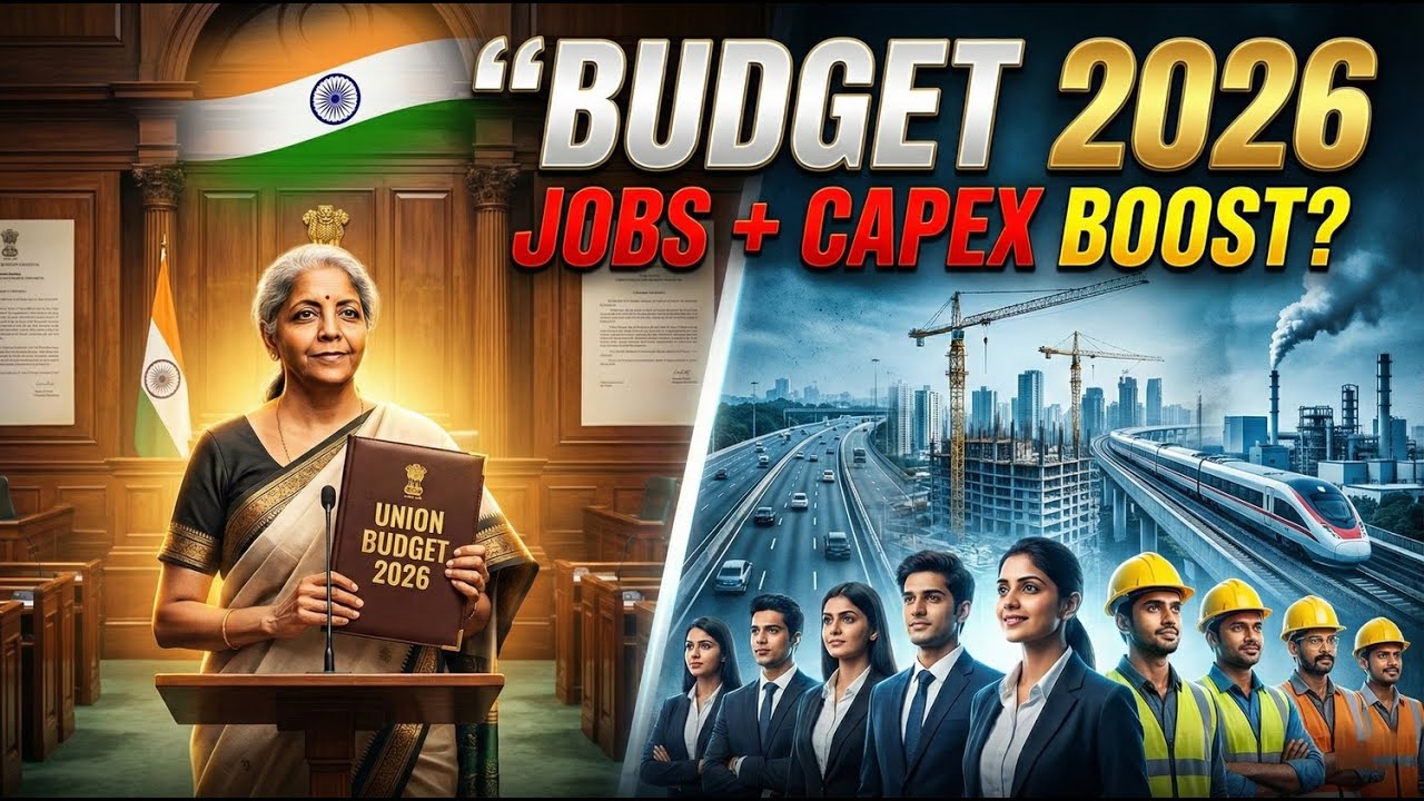 Union Budget 2026: Jobs Priority & Capex-Driven Growth Explained #upsc #currentaffairs #Union Budget