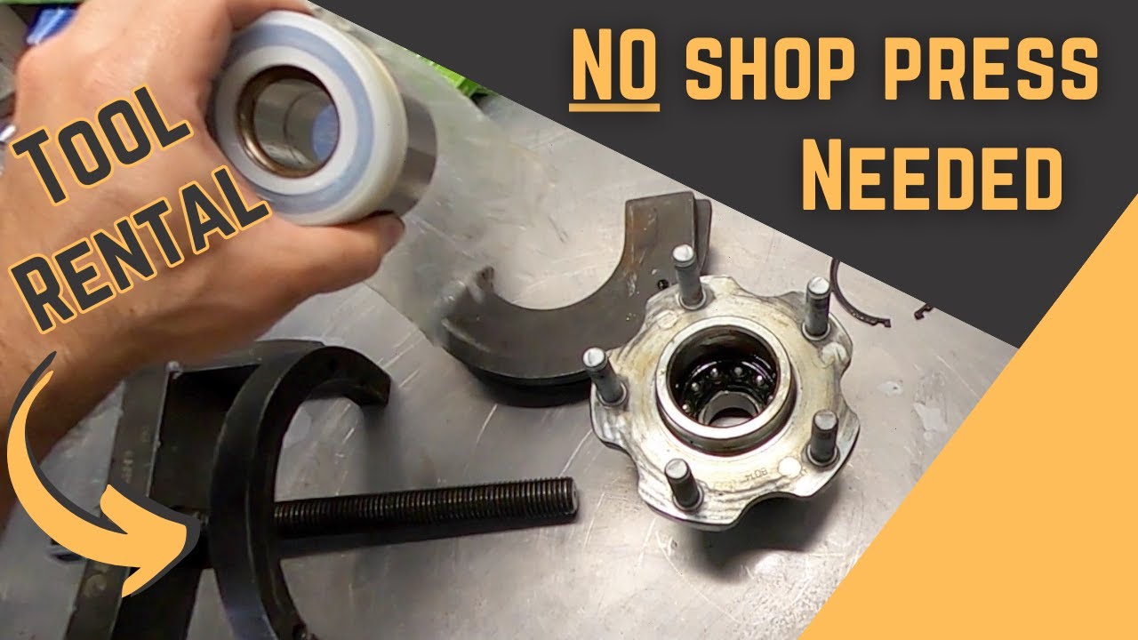DIY Wheel bearings no hydraulic press | 240sx S13 5 lug conversion hubs