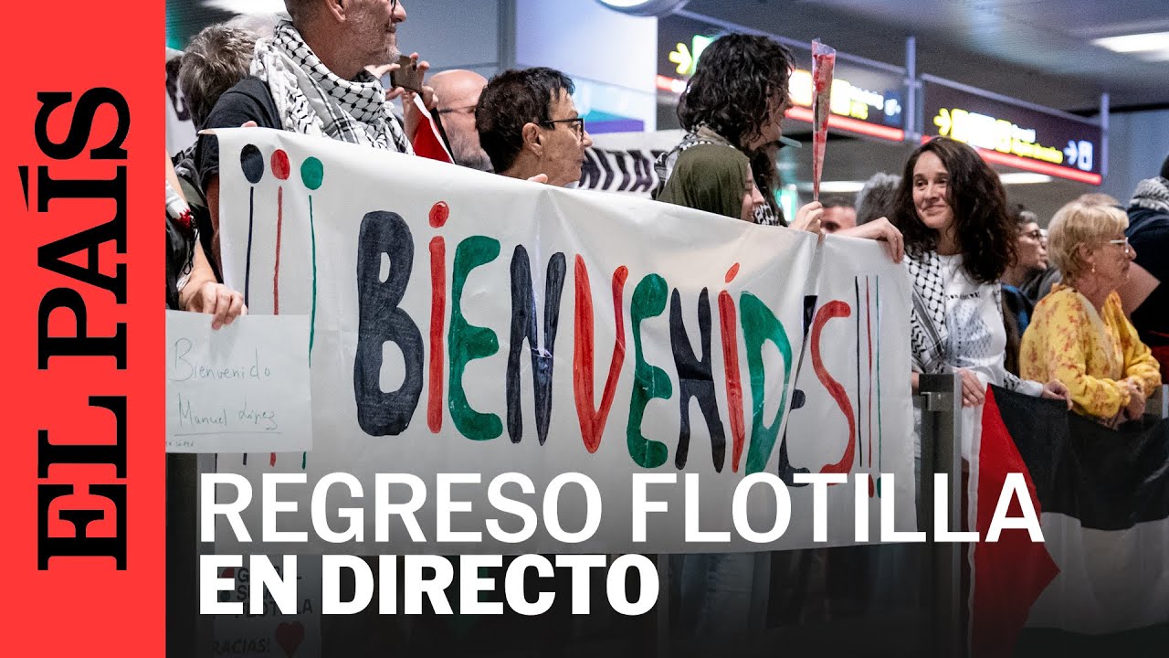 DIRECTO | Activistas de la flotilla humanitaria regresan a Madrid tras ser detenidos por Israel