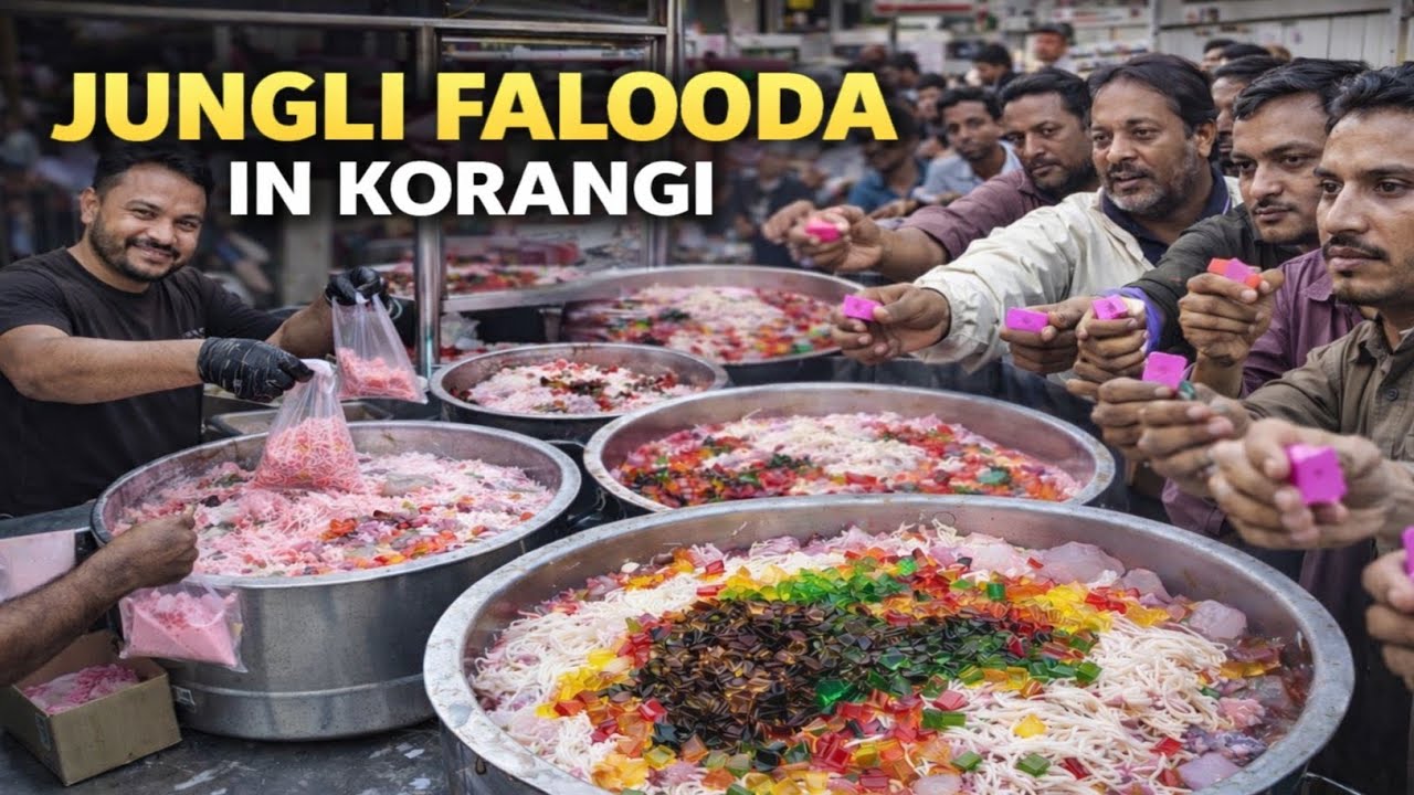 Lyari Style Jungli Falooda in Korangi | Matke Wali Puliya | Karachi Street Food