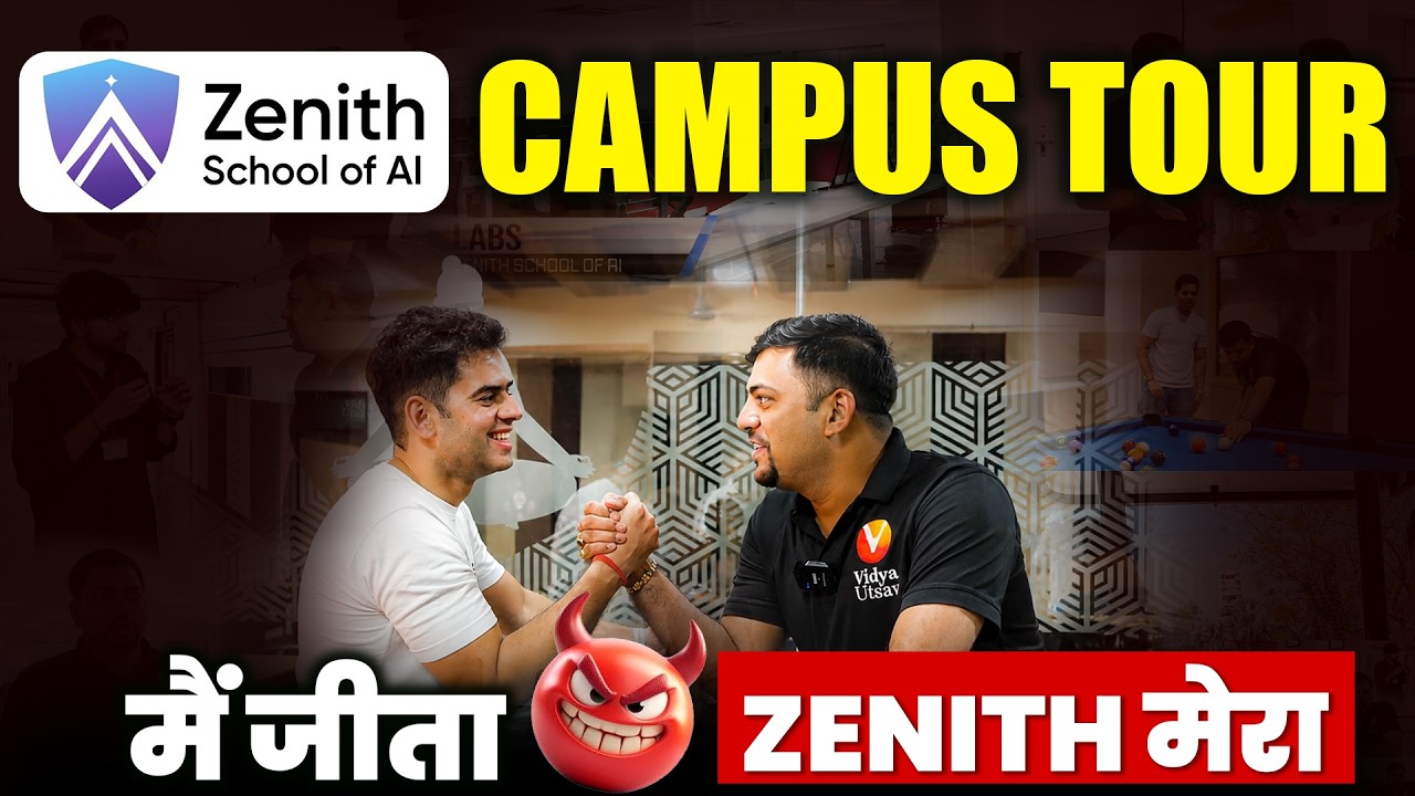 Inside Zenith School of AI Campus | Campus Tour | JEE 2026 | Harsh Sir