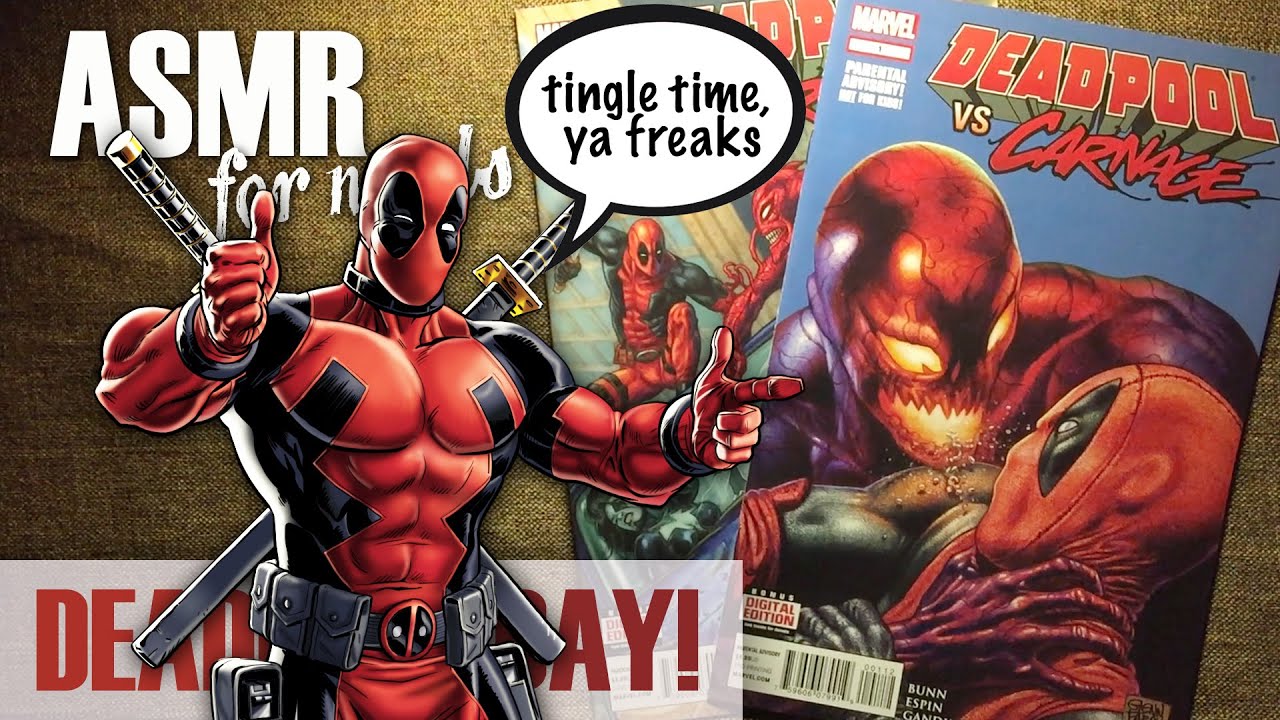 Deadpool Day! - ASMR Comic Book Reading - whispering, page turning, book