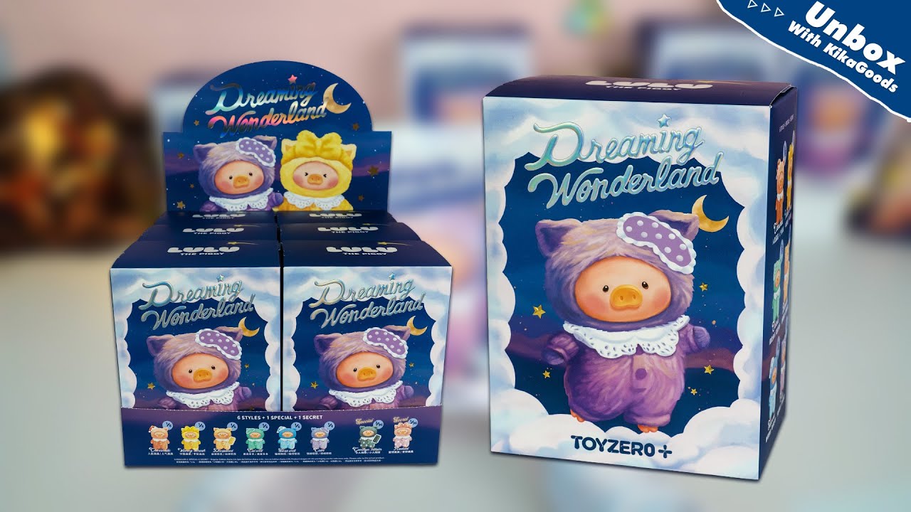 Распаковка LuLu the Piggy, плюшевый брелок из ПВХ серии LuLu's Dreaming Wonderland #kikagoods