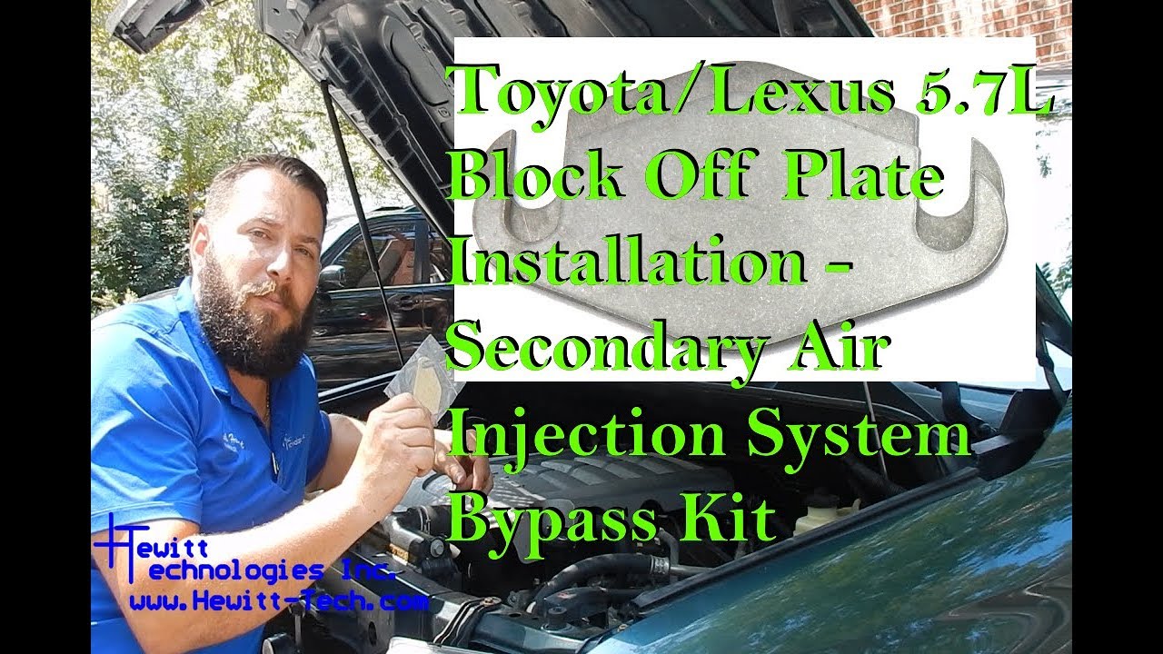 Toyota/Lexus 5.7L SAIS Block Off Plate Installation - All Hewitt Tech Bypass Kits
