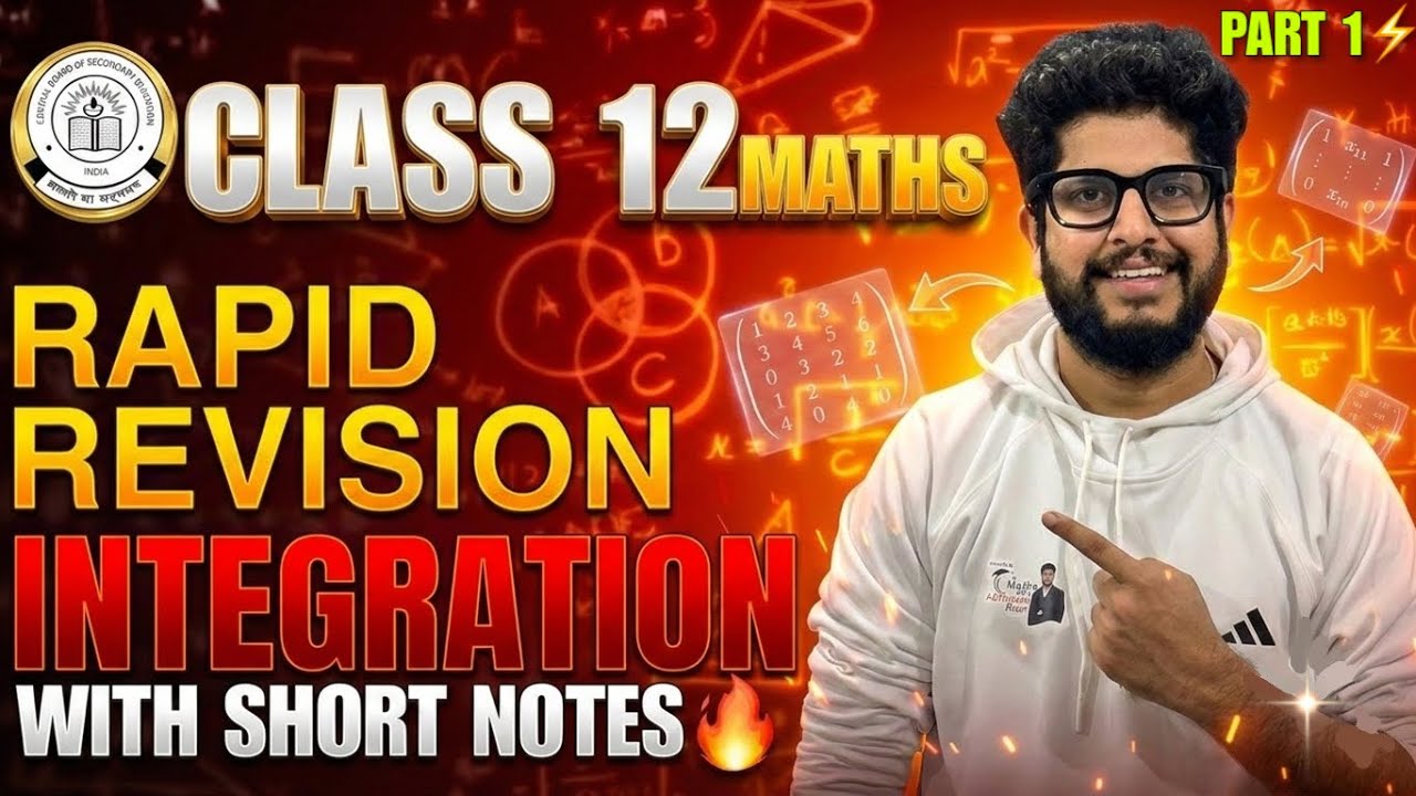 Integration in 20 minutes🚨 | Rapid Revision Class 12th🔥
