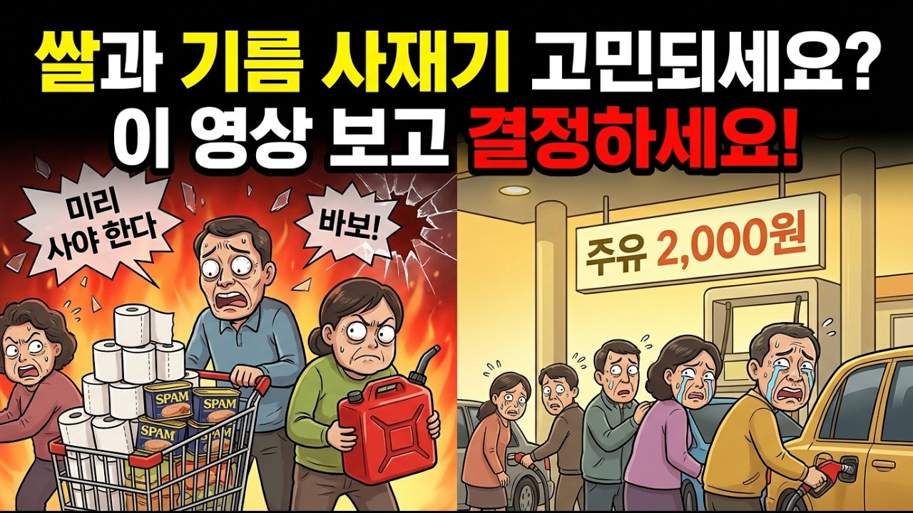 기름, 쌀 사재기 하실려구요? 딱 이영상 보고 결정하세요