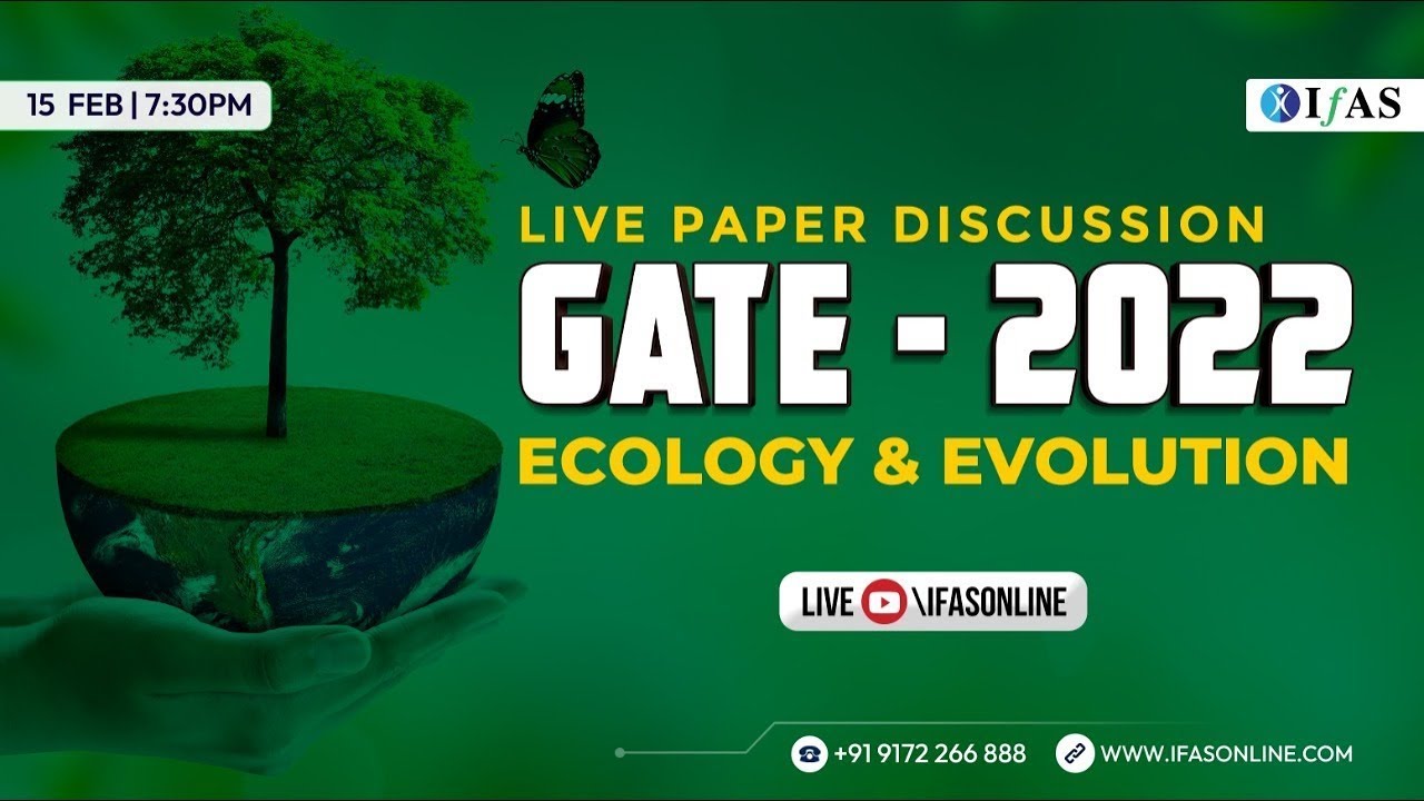 GATE 2022 | Ecology & Evolution | Live Paper Discussion | L1 | IFAS