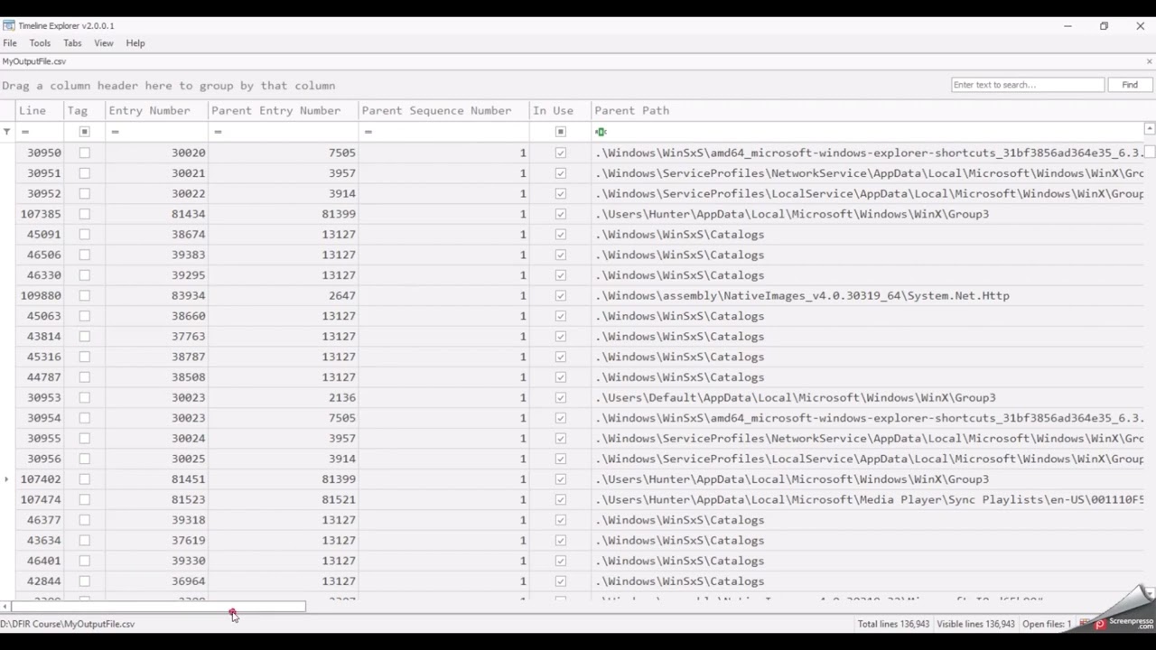 DFIR (Windows Forensics) Course: MFT Recap
