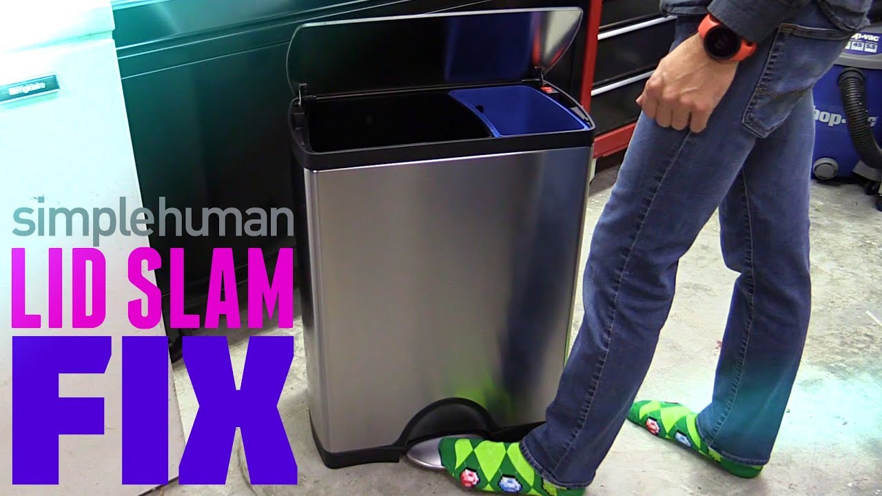 Simplehuman Trash Can Slamming Lid Slam FIX & Repair! (CW1830)