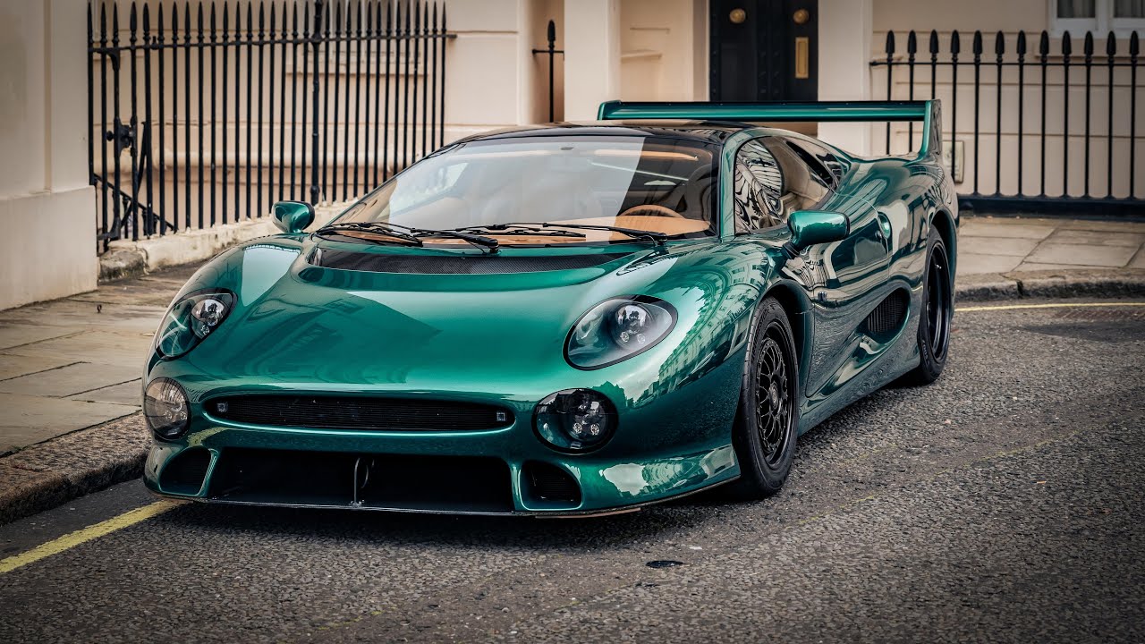 INSANE 1of1 Jaguar XJ220 Restomod LOUD sounds in London!!