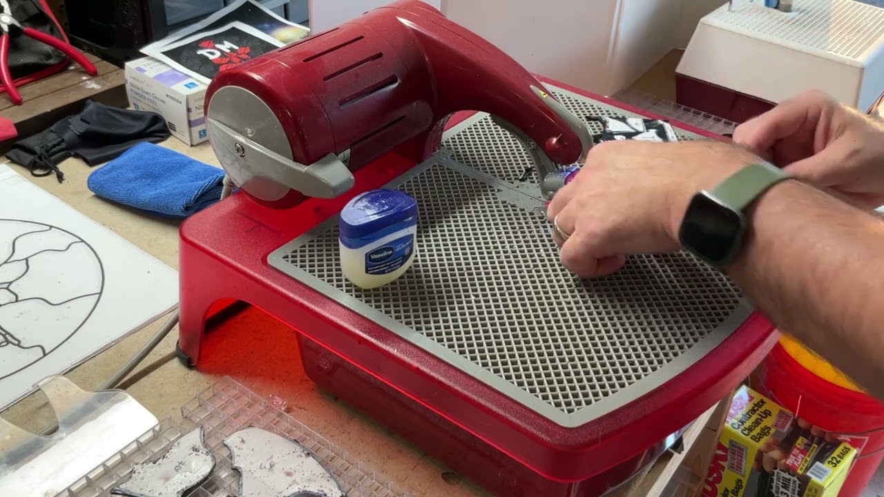 The Creation of a stained glass artist - Cutting your glass using the Taurus Ring Saw