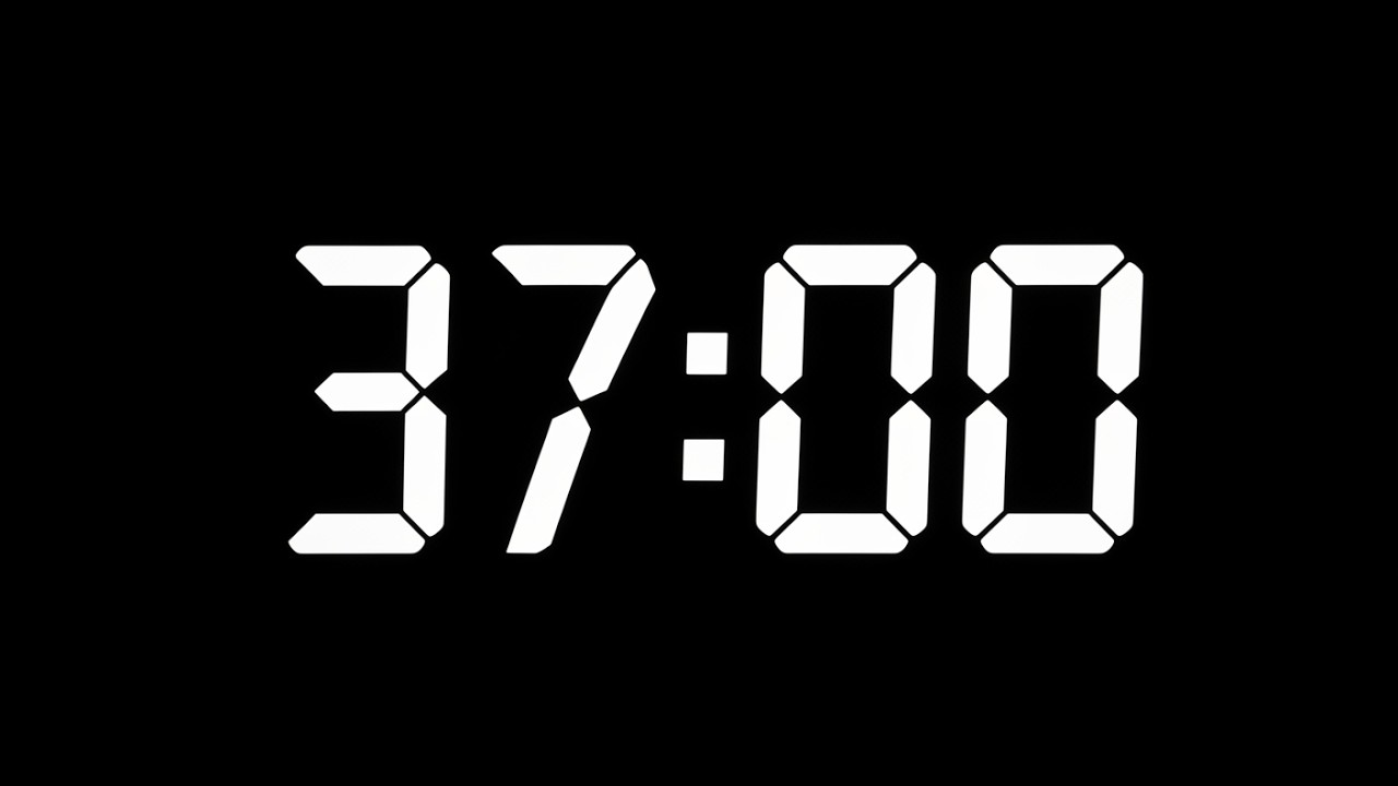 37 Minute Timer - 2220 Second Countdown Timer