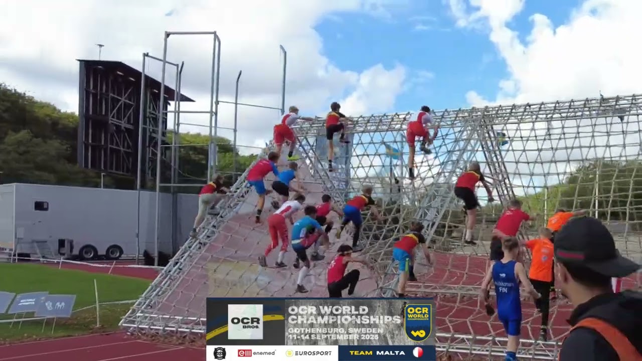 Max Pace age 12  At the OCR World Championships Sweden 2025 - Placed 5th in 3k + 20 obstacle race.
