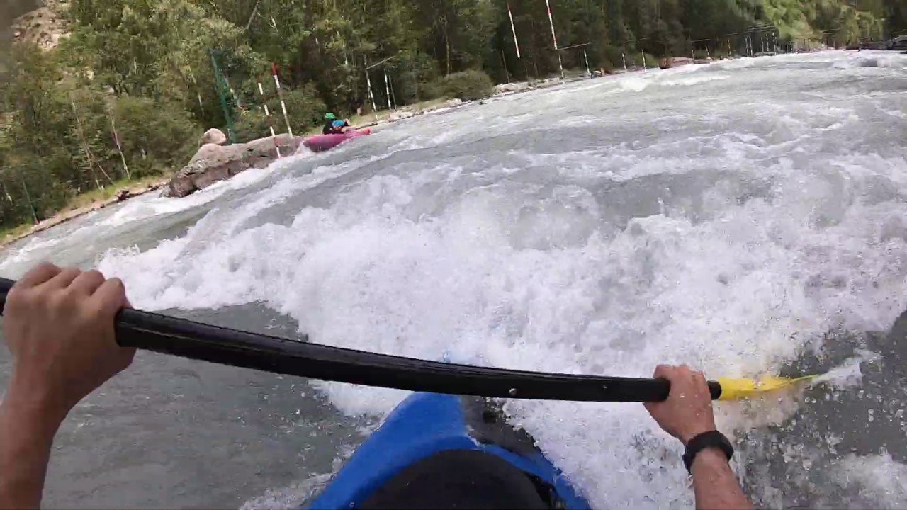 Kayaking at L'Argentière-la-Bessée slalom course [Alps2019, Day 1]