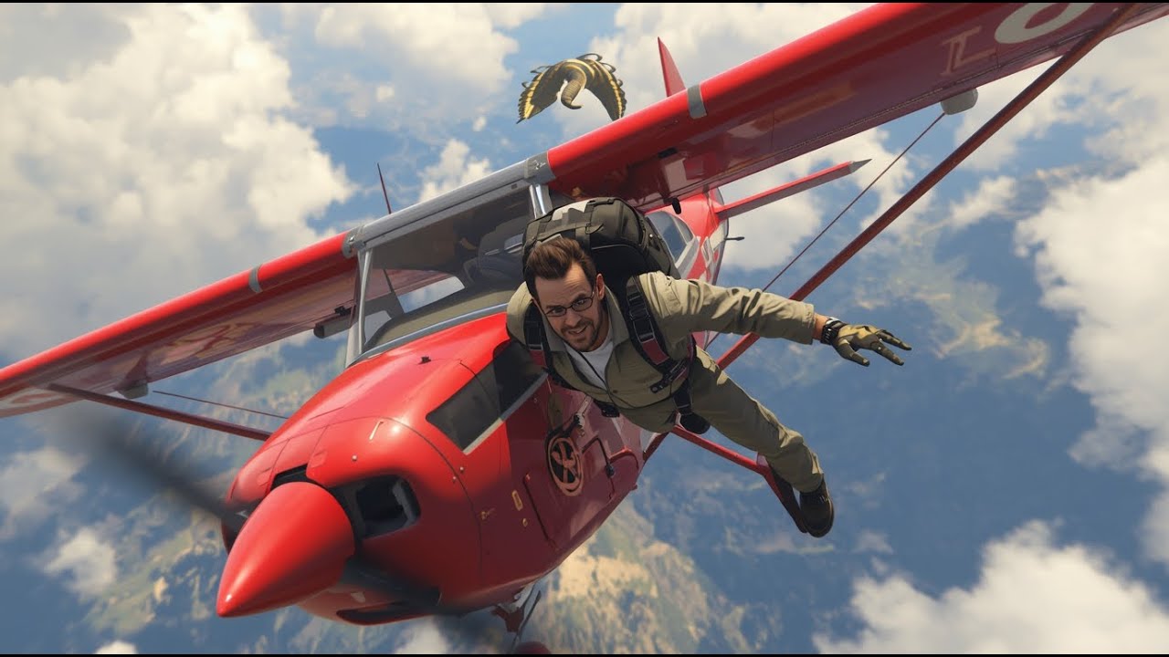 Epic Trevor Plane Jump in GTA V