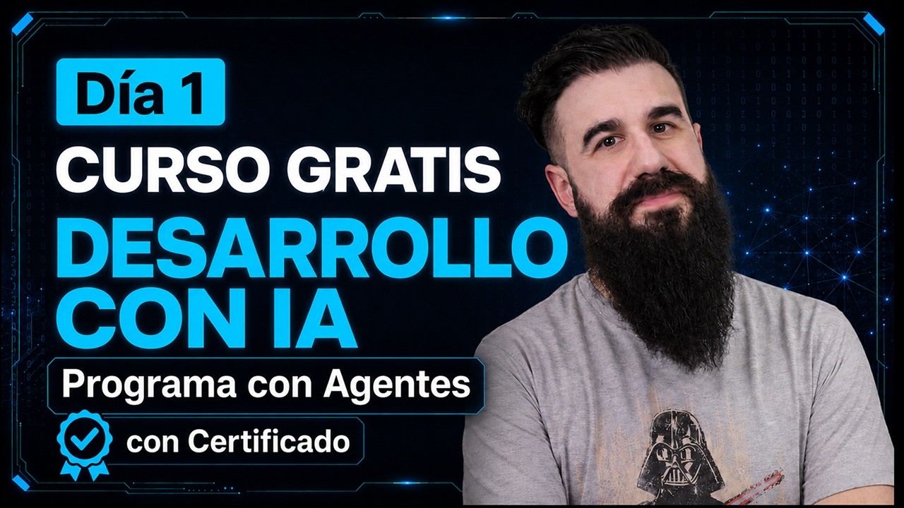 Curso de Desarrollo con IA - D&iacute;a 1 - De prompts sueltos a programar con criterio