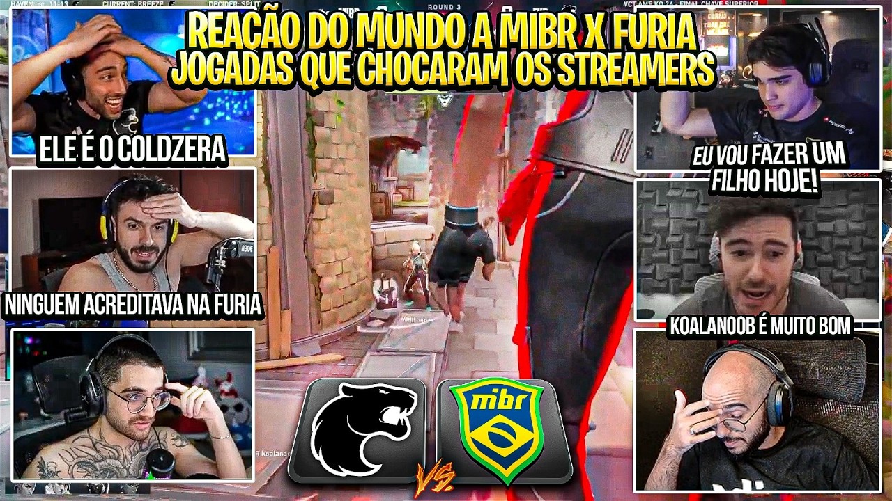 OS STREAMERS foram a LOUCURA COM OS ROUNDS MAIS IMPRESSIONANTES de FURIA e MIBR! - MELHORES JOGADAS