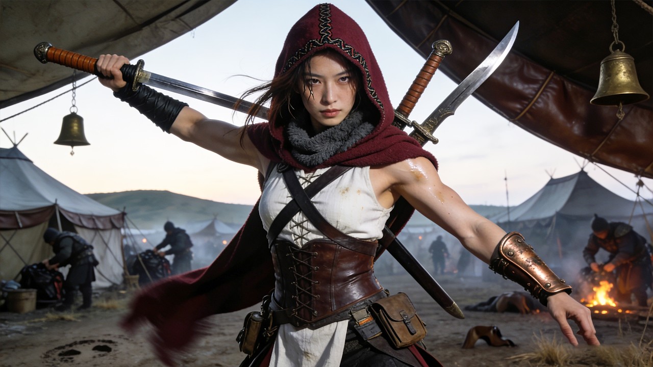 女將軍假扮紅衣女奴，掀翻整個敵營！#drama #kungfu #中国电视剧