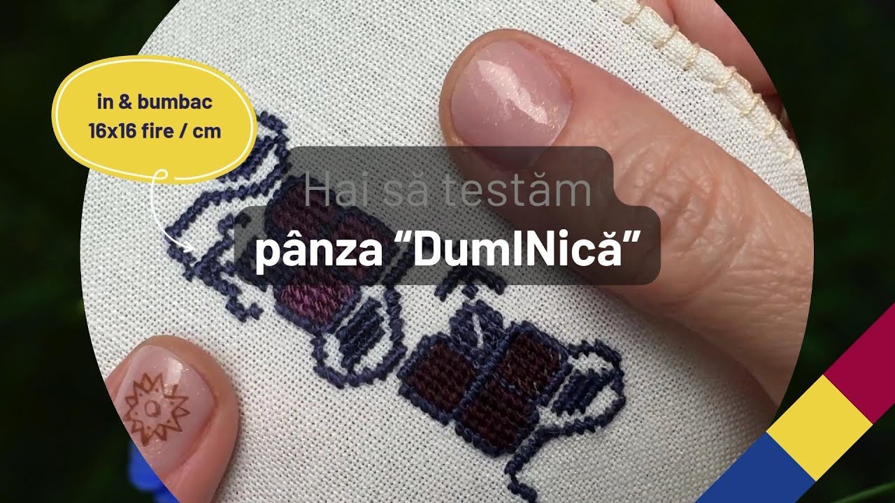 "Duminică", pânză premium, pentru ii și cămăși tradiționale românești, marca 