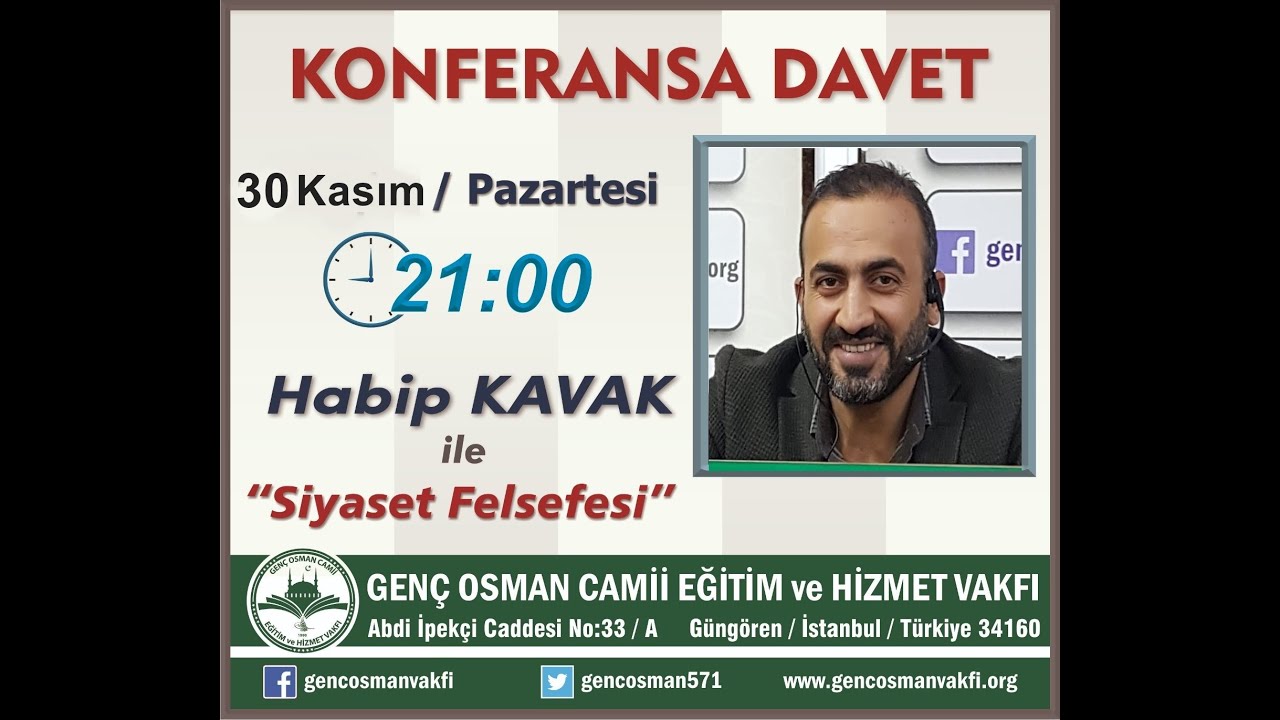 Habib Kavak ''Siyaset Felsefesi'' 12. Ders