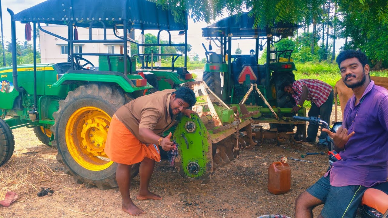 Gomathi 36 Blade rotavator same time two machine repair so changing new spare gearbox