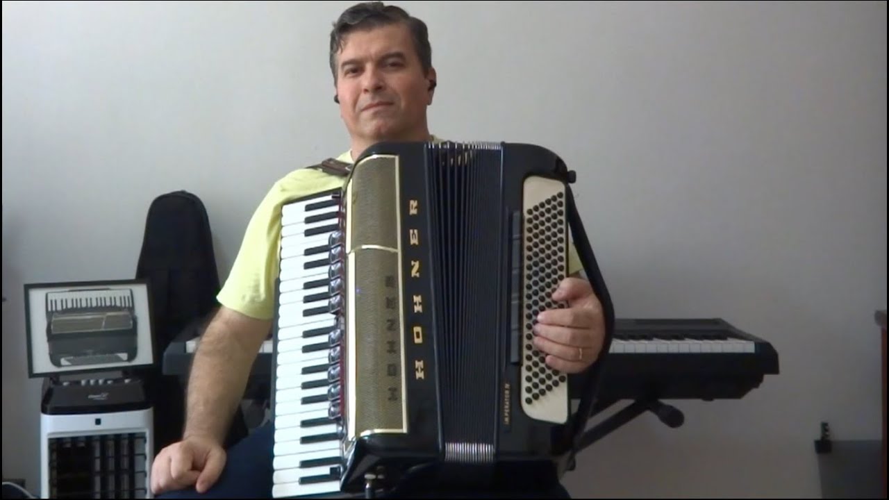 Acordeon e Teclado - Hino 163 - Neste mundo de ilusão - CCB