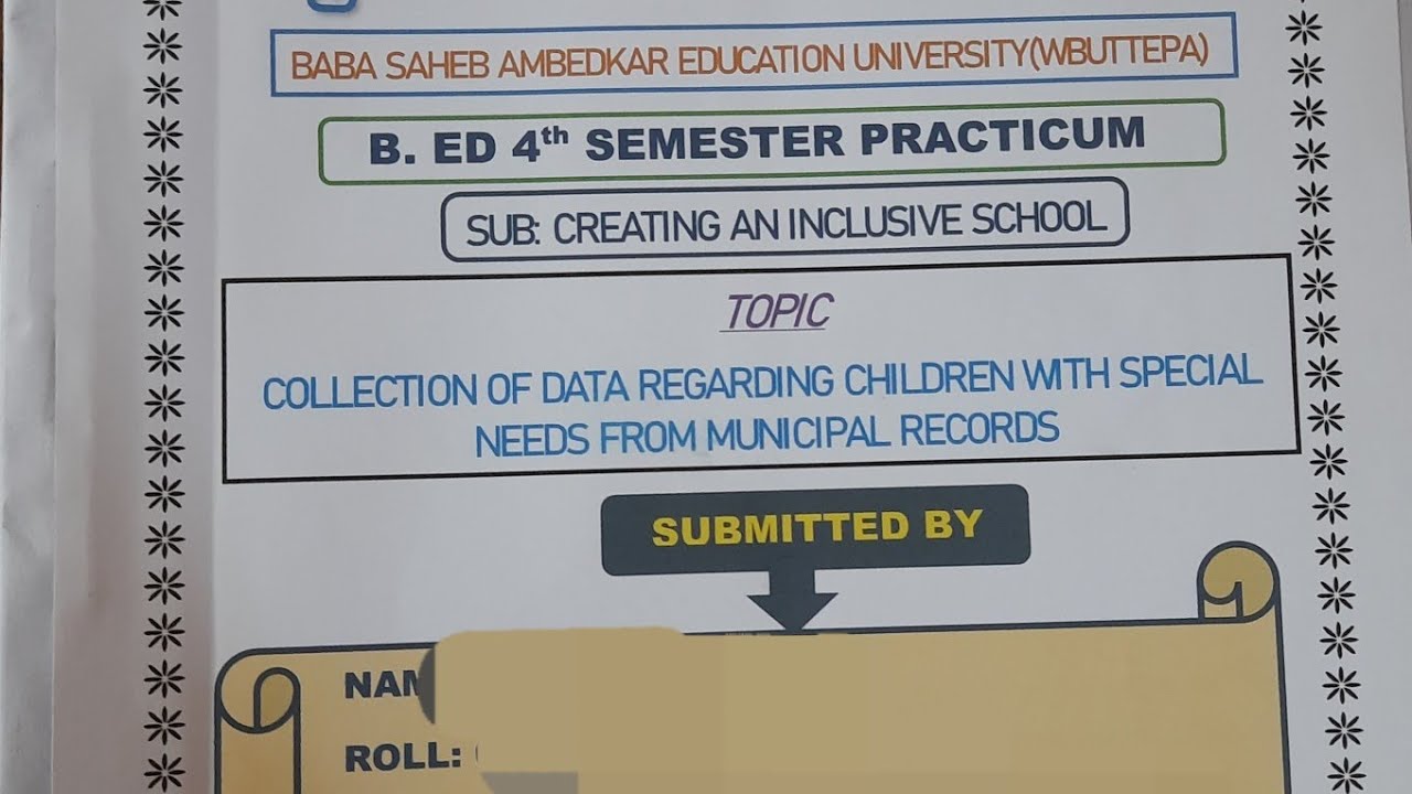 Course: 1.4.10 ( CREATING AN INCLUSIVE SCHOOL) 