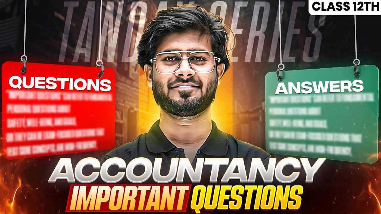 NIOS Class 12th Commerce Accounts 10 Most Important Questions And Answer | यही आएगा Exam में