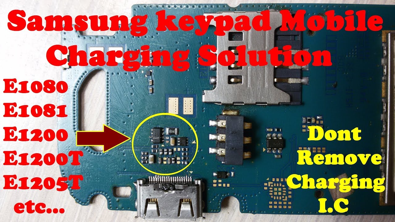 How To Repair Samsung Mobile Charging Not Show Solution / SAMSUNG E1200 FAKE Charging Problem