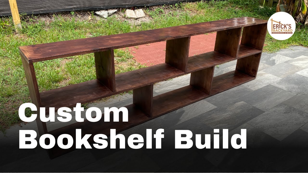 DIY Low Bookshelf with Compartments | No-Shop Build for My First Client!
