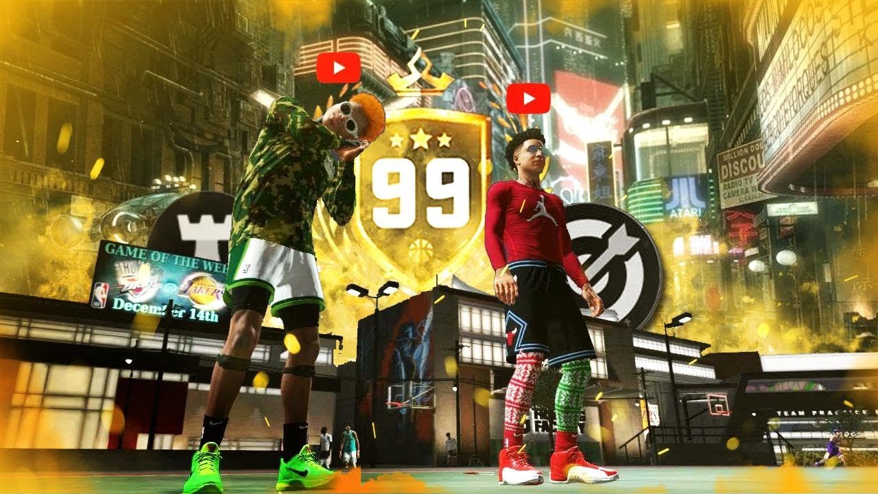 TWO 99 OVERALLS with 16 HOF BADGES on ONE COURT in NBA2K19...