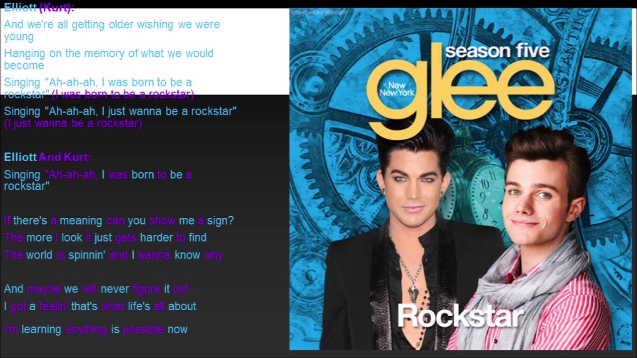 Rockstar Glee Lyrics