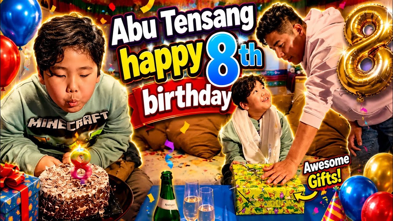HE MAKE US EMOTIONAL😢 || HAPPY 8TH BIRTHDAY || Tibetan vlogger 