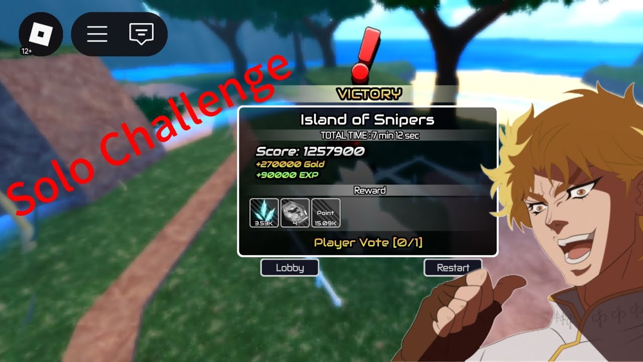 How to solo Challenge Island of Snipers in Anime World Tower Defense | AWTD