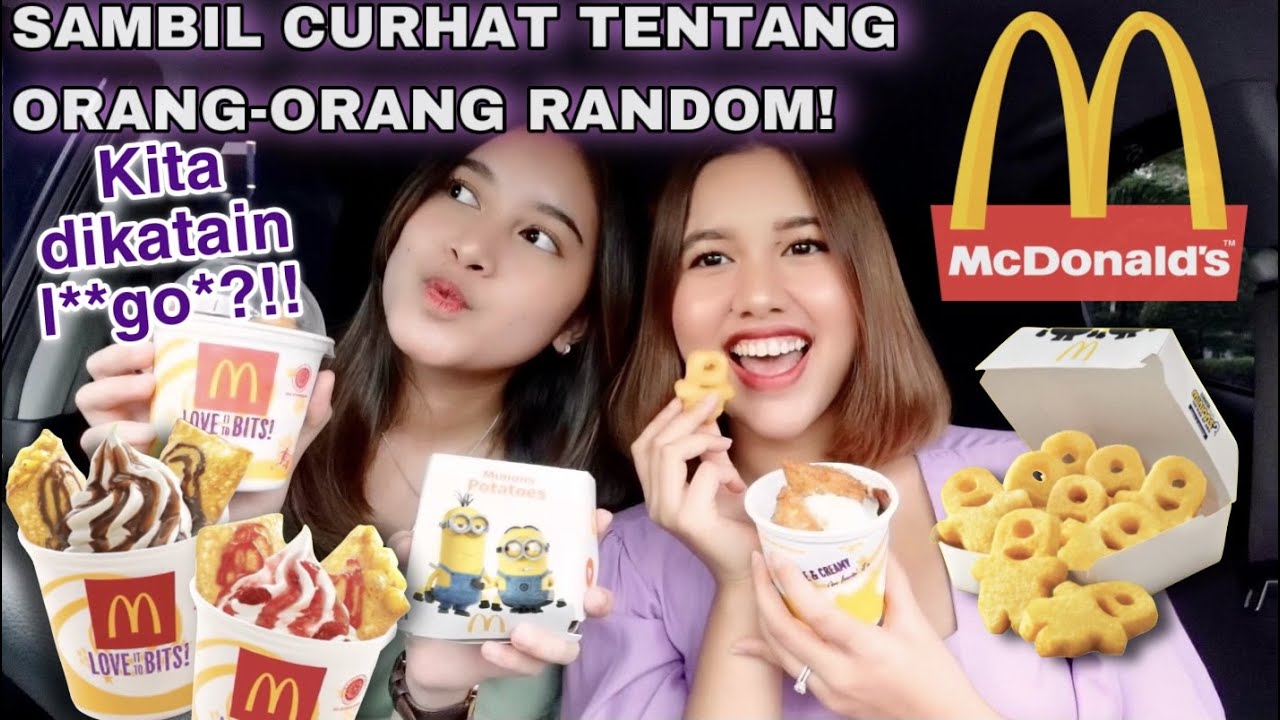 DRIVE THRU MCD MINION & ES KRIM PIE TERBARU!! SAMBIL CURHAT KENA OMEL?!