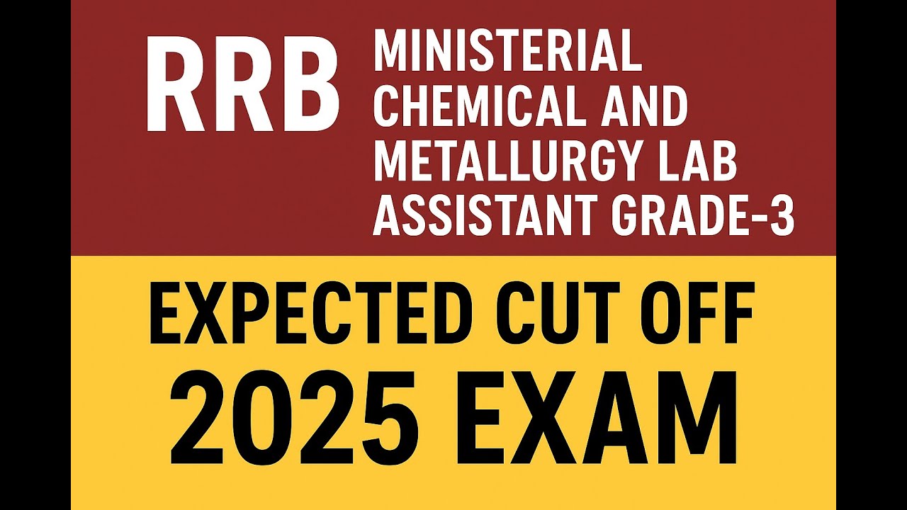 Chemical Metallurgy Lab Assistant Exam Cutoff - RRB #cutoff  #rrb