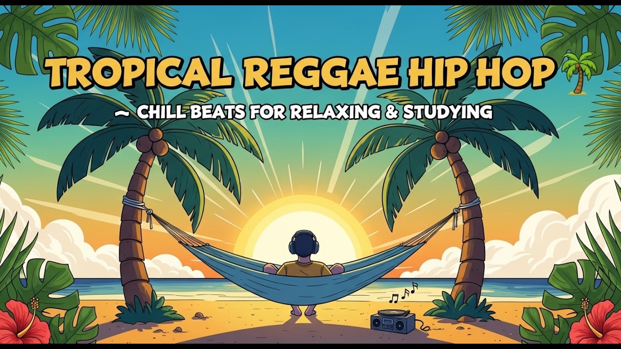 Tropical Reggae Hip Hop 🌴 Chill Beats for Relaxing & Studying #tropicalbeats #reggaechill