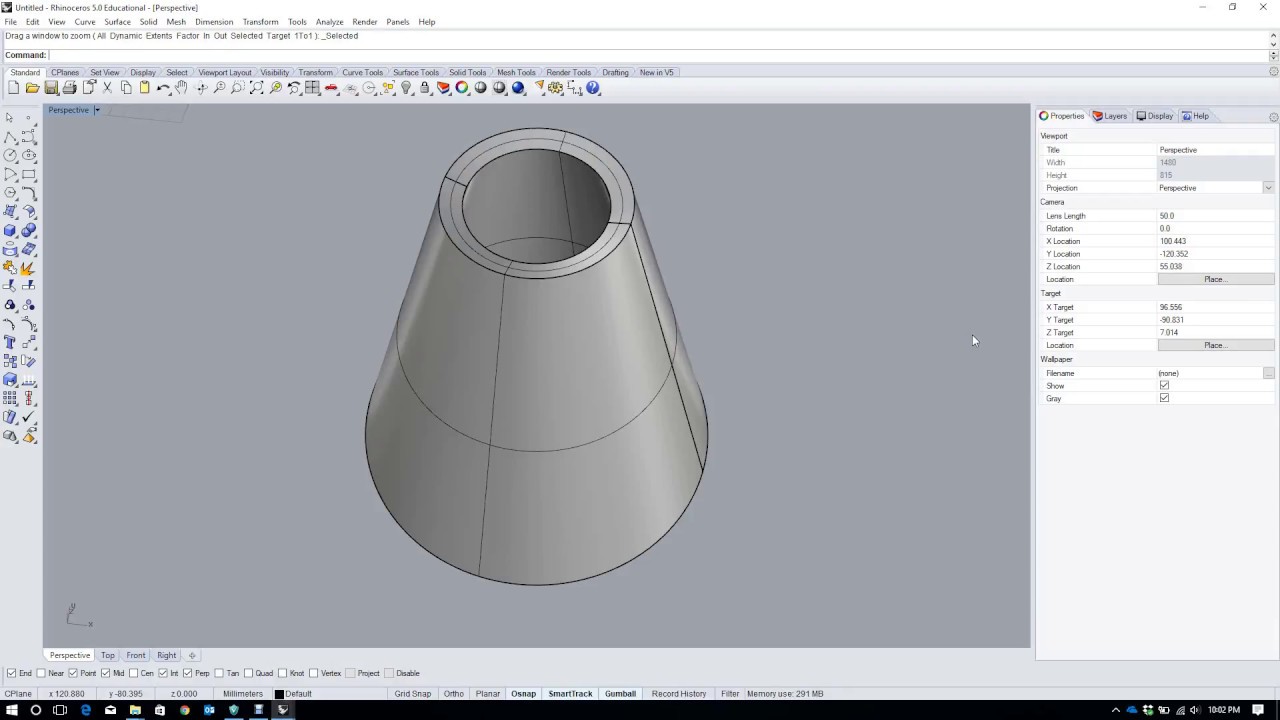 Basics of surface and solid modeling in rhino & Illustrator Diagramming technique