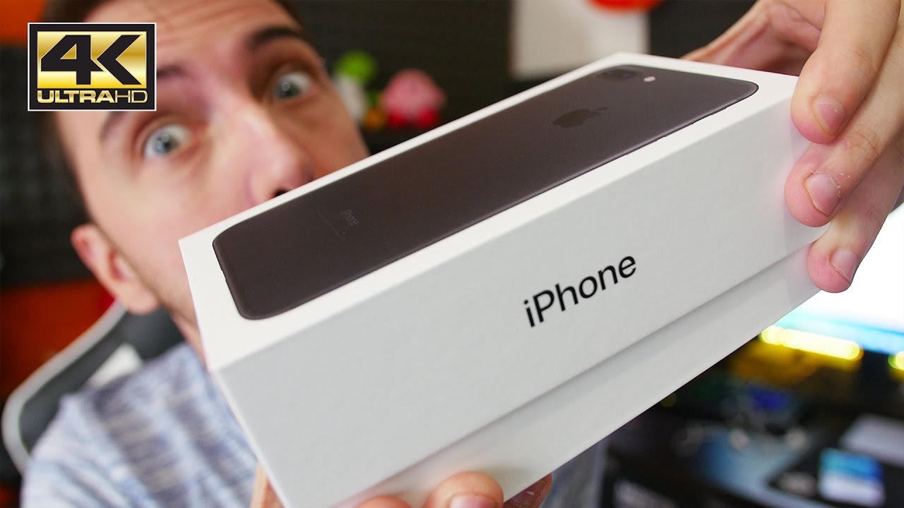 iPhone 7 Plus Matte Black Unboxing - 4K UHD ITA