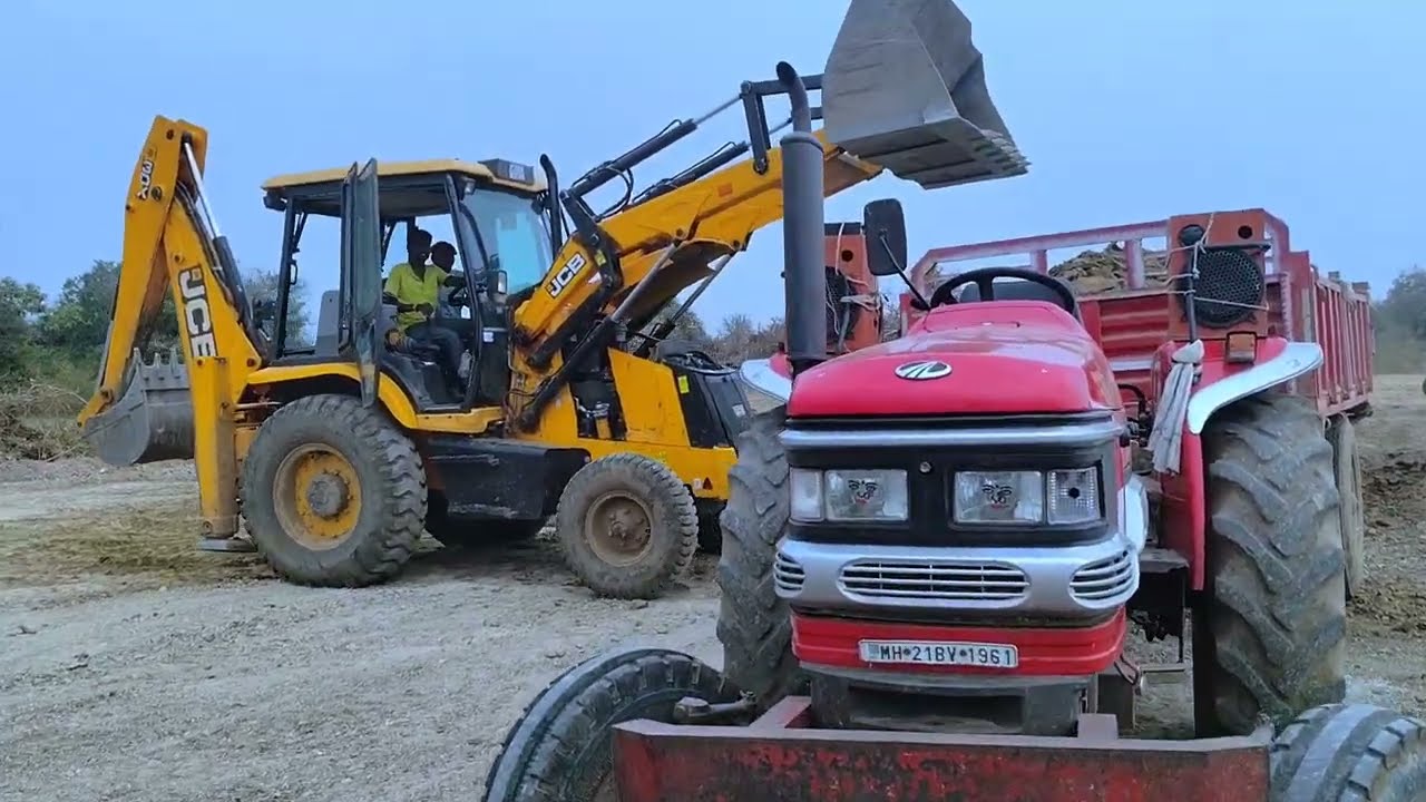 Jcb आणि Tractor  व्हिडिओ✌️ ट्रिपा 