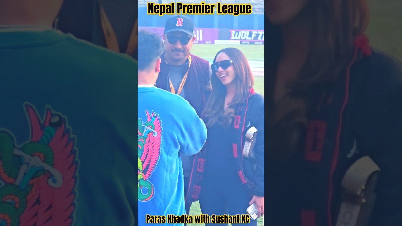 Paras Khadka with Sushant KC in NPL #foryou #cricket #npl #cricketnepal #shortsfeed #fyp #shorts
