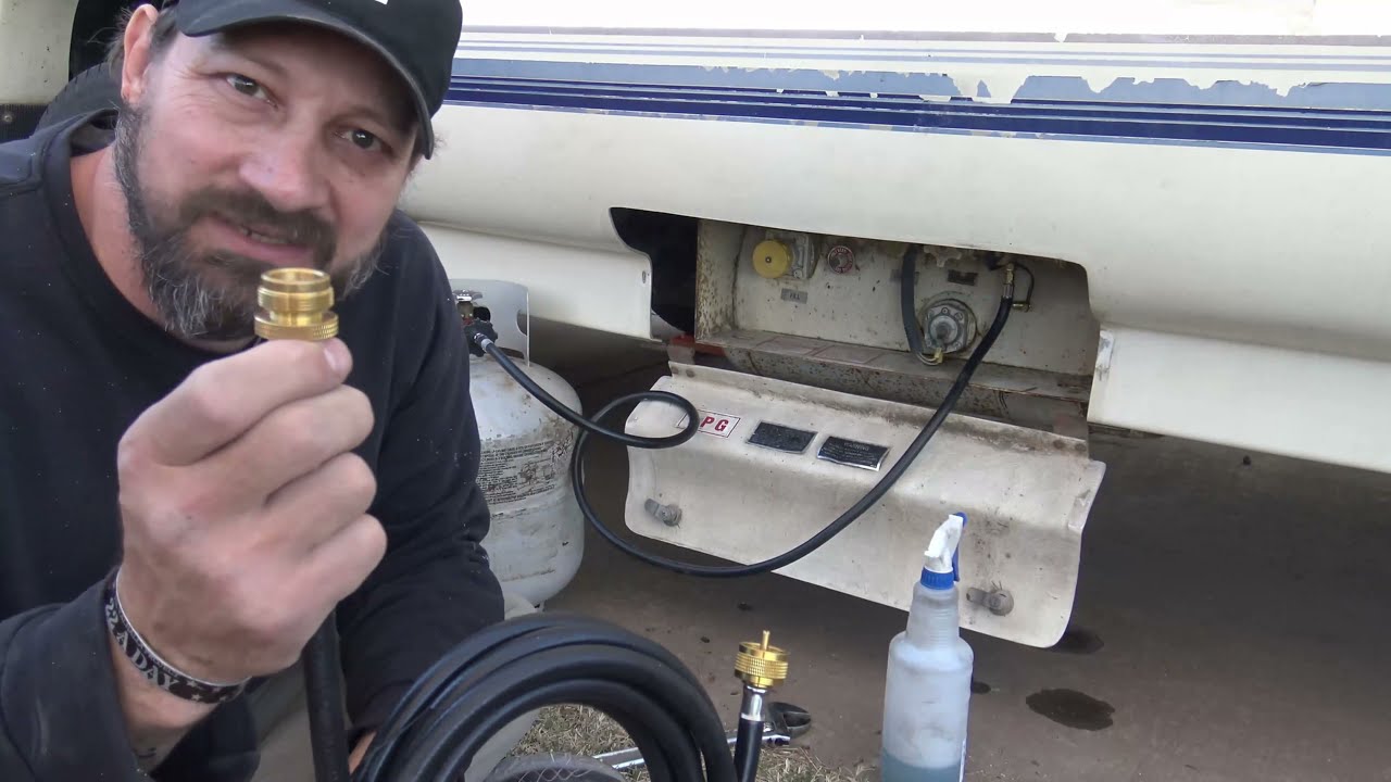 How To Install A Propane Brass Tee Adapter Kit In Your RV -  It's EASY!