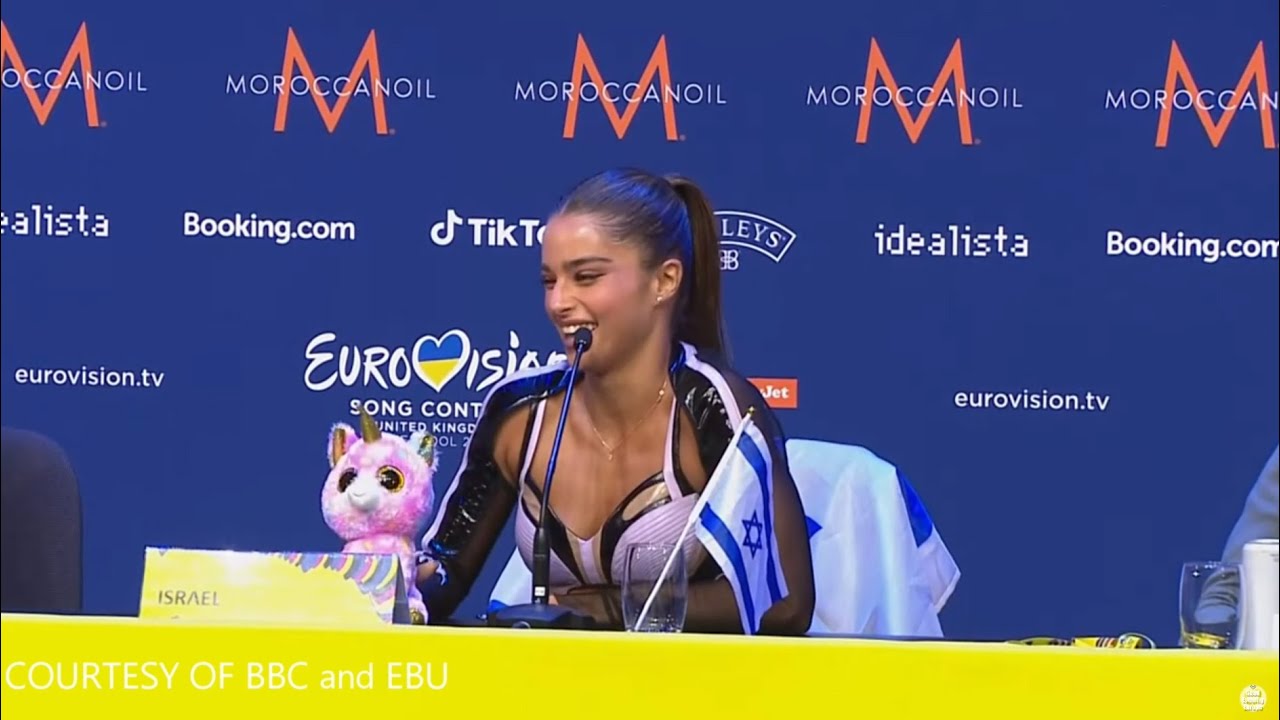 🇮🇱 Noa Kirel at the Press Conference (First Semi Final Qualifiers)