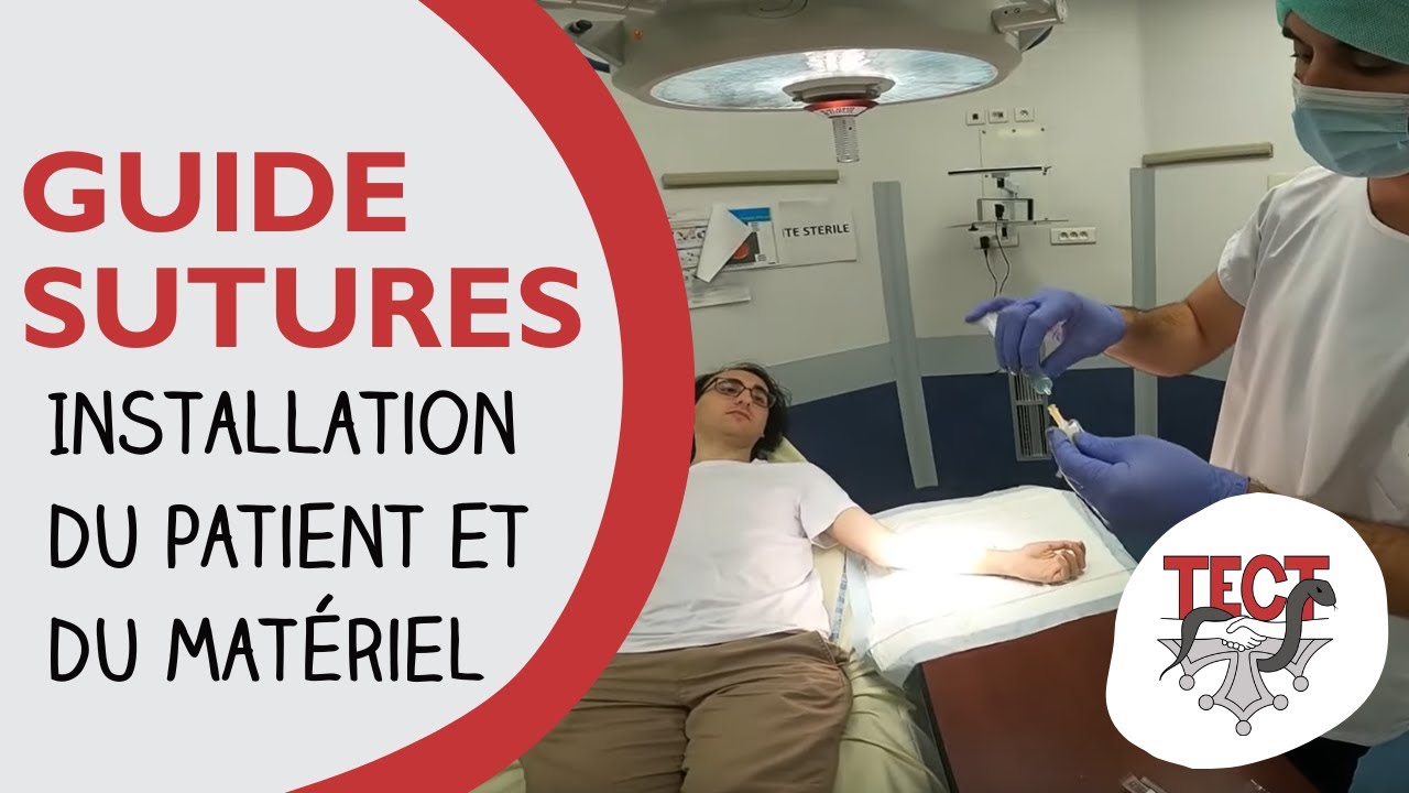 Guide suture | Installation du patient et du matériel