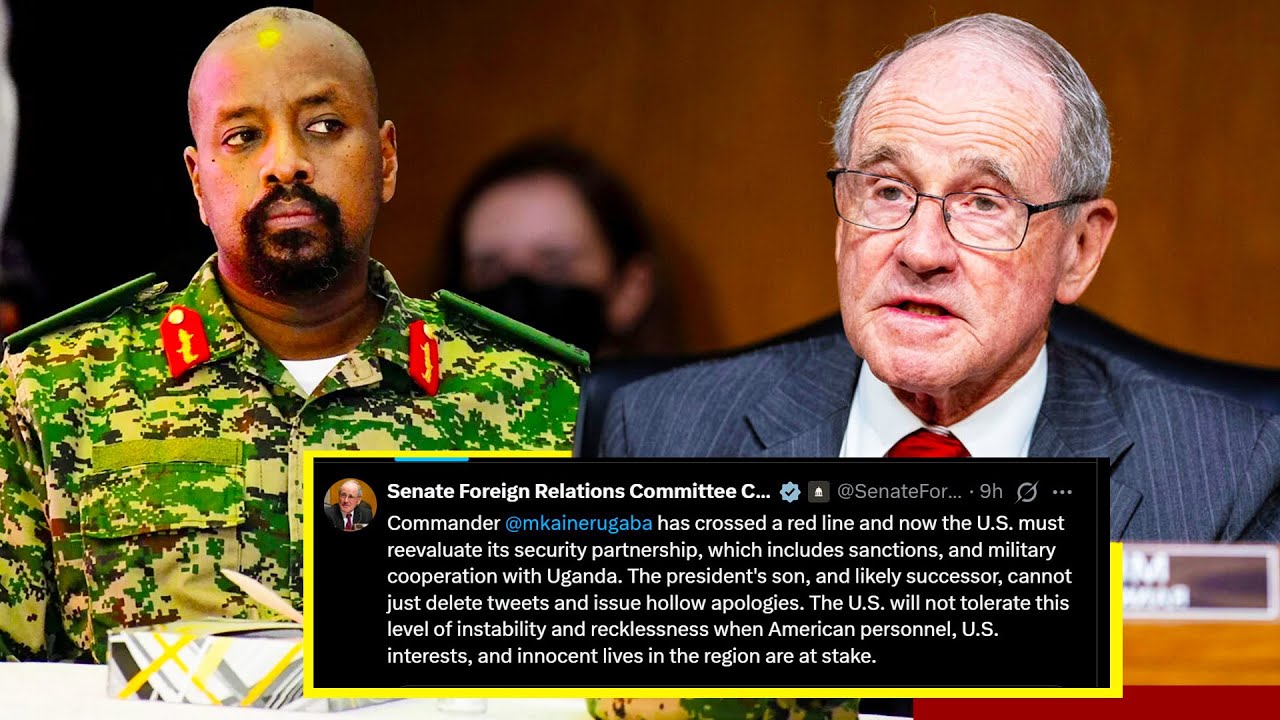 America Agobye Okwetonda Kwa Muhoozi: Egamba Asaze Line Emyuufu