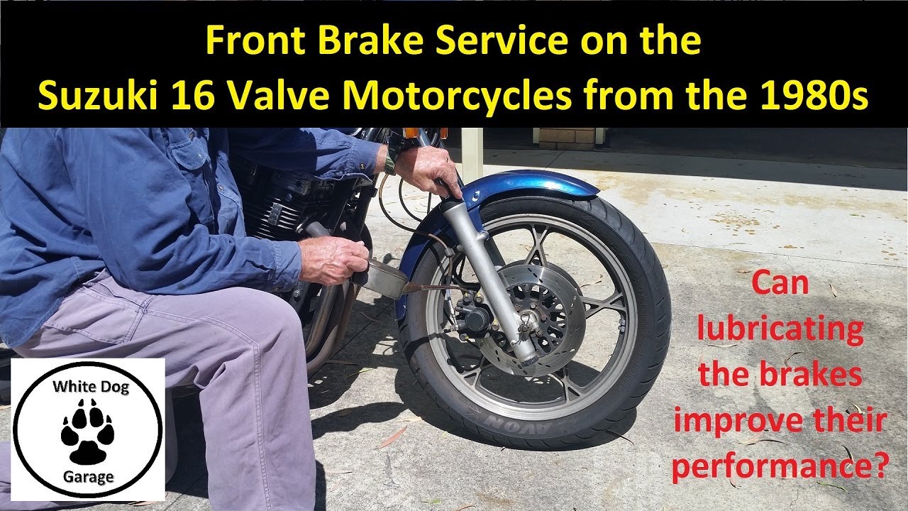 Front Brake Servicing on the 1980s Suzuki GS 16 Valve Motorcycles
